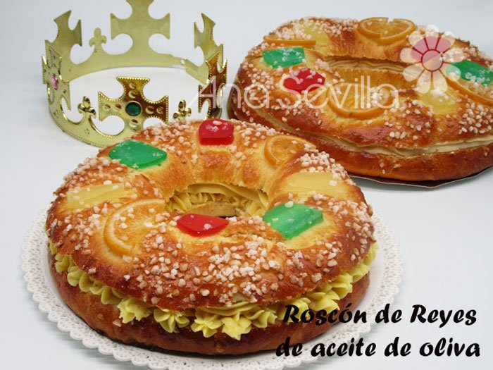 Roscón de Reyes de aceite de oliva