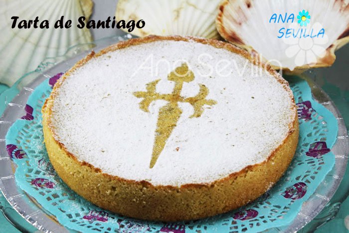 Tarta de almendra de Santiago