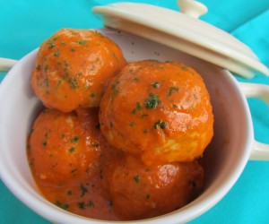 Albóndigas de pavo en salsa de tomate
