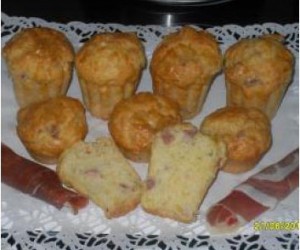 Muffins al prosciutto y queso