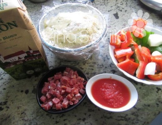 Preparar los ingredientes de la salsa