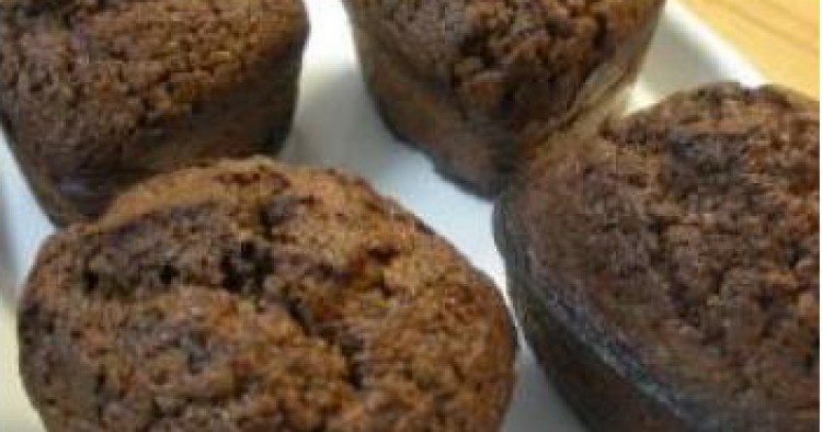 Muffins de chocolate y nueces