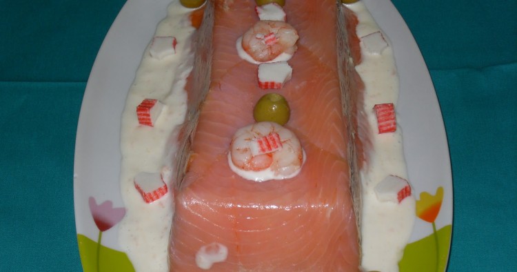 Pastel de salmón ahumado