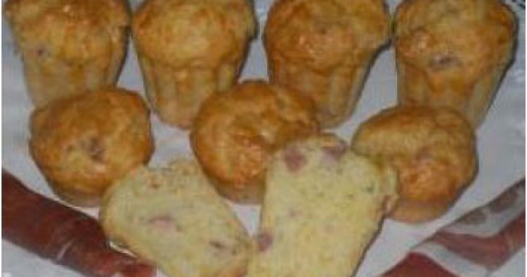Muffins al prosciutto y queso