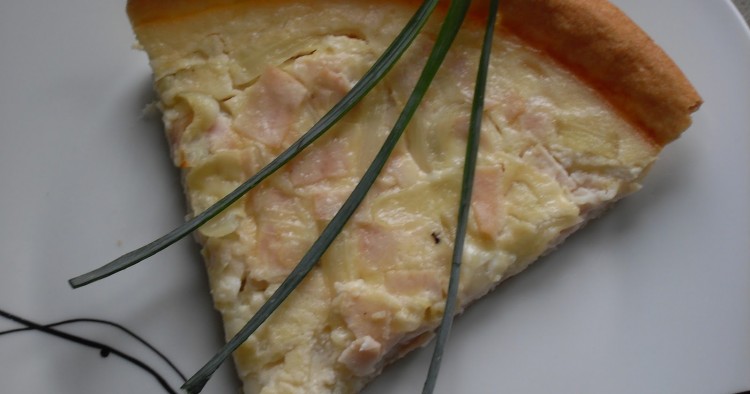 Tarta de pavo, queso y cebolla Thermomix