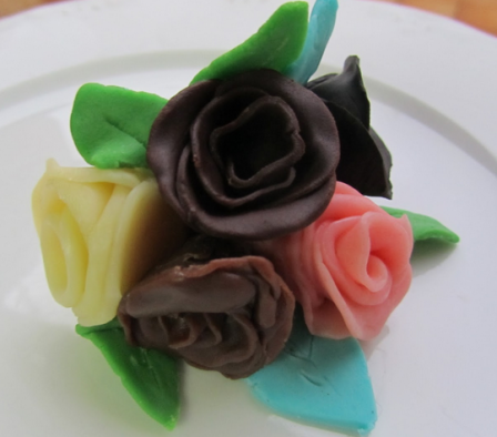 Flores de chocolate