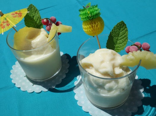 Sorbete piña colada