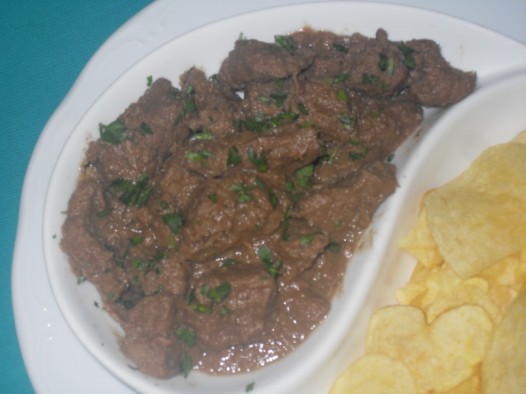 Carne guisada al ajillo Thermomix