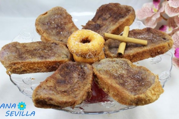 Torrijas de vino tinto