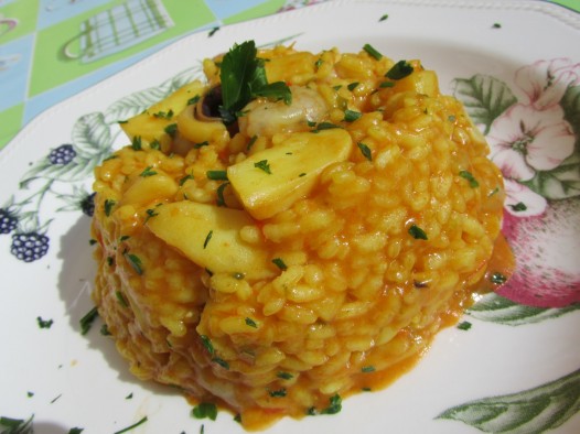 Arroz con sepia