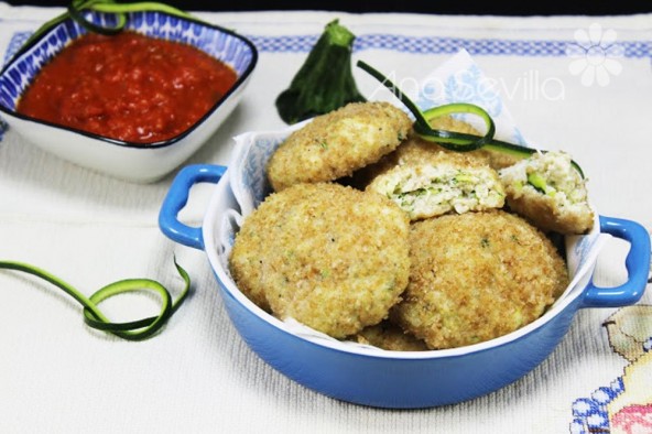 Nuggets de calabacín y pollo