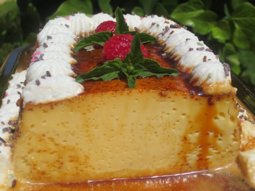 Flan de vainilla a las tres leches