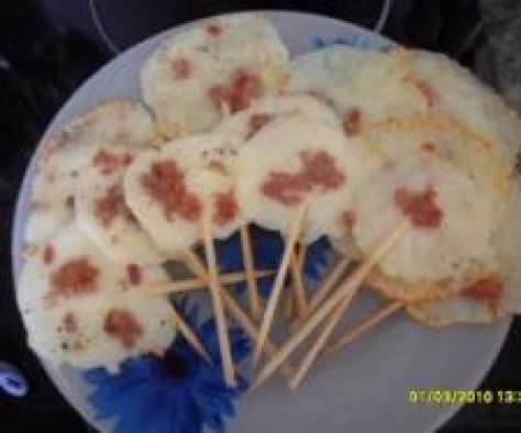 Piruletas de Jamón y queso