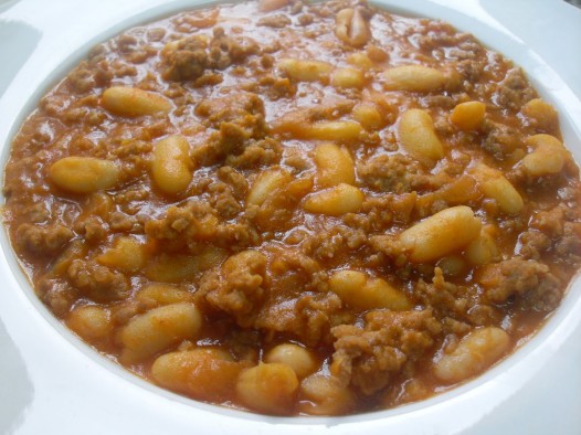 Alubias con picadillo Thermomix