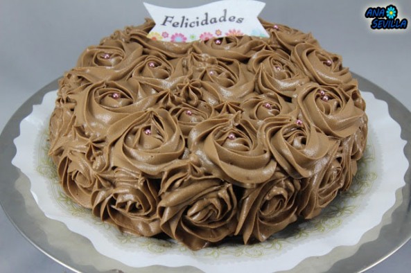 Tarta de buttercream de nutella