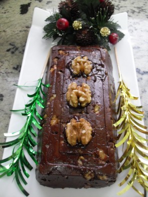 Turrón de chocolate y nueces