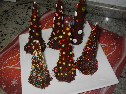 Pinos de chocolate Thermomix