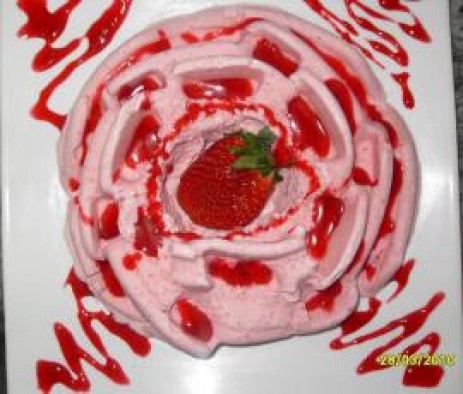 Helado de fresas con Thermomix