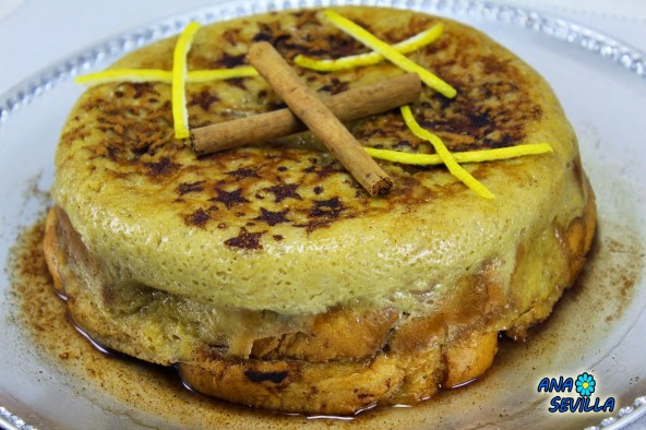 Torta de torrijas (Tradicional y olla GM)