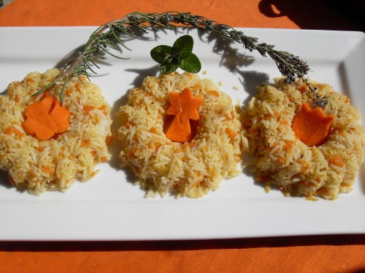 Arroz basmati con verduras