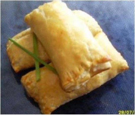 Rollos de Hojaldre de pollo