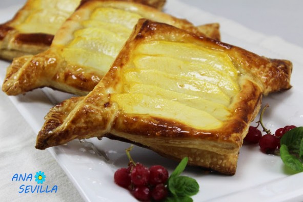 Tartaletas de almendra y manzana