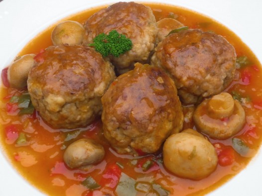 Albóndigas a la jardinera