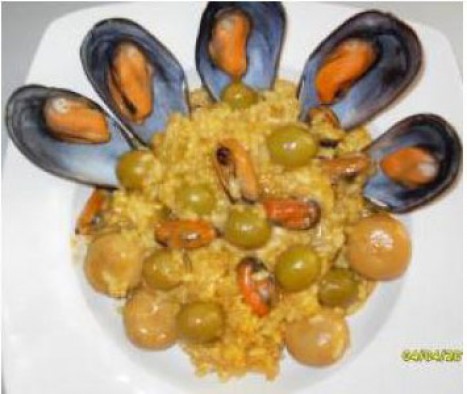 Arroz con mejillones