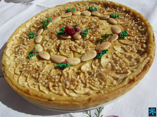 Tarta de manzana y almendras