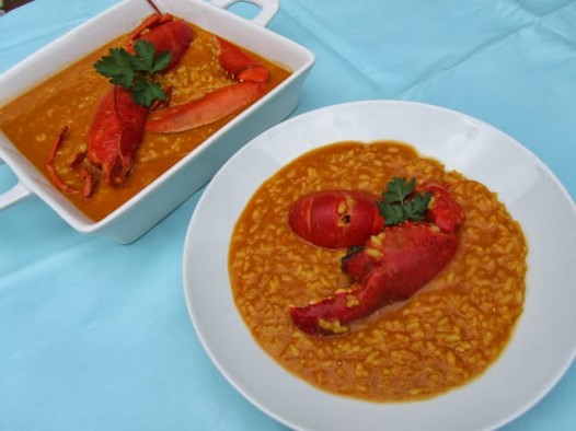 Arroz caldoso con bogavante olla GM