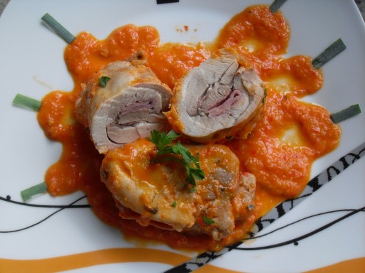 Contramuslos de pollo rellenos Thermomix