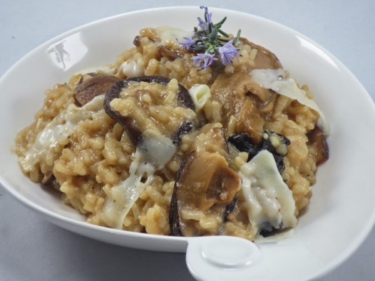 Risotto de setas y foie