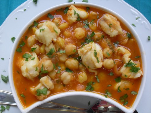 Garbanzos con rape Thermomix