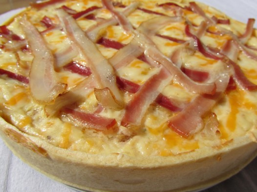 Quiche de croque-pizza