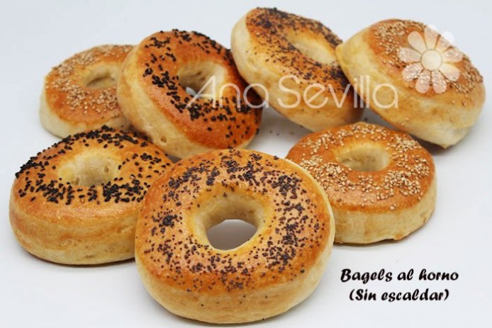 Bagels al horno (Sin escaldar)