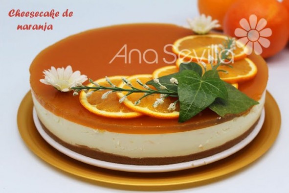 Cheesecake de naranja