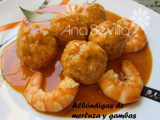 Albóndigas de merluza y gambas