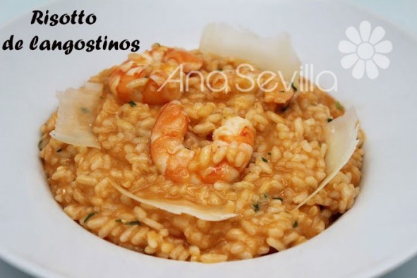 Risotto de langostinos