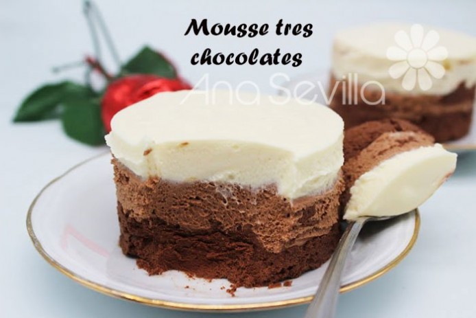 Mousse tres chocolates