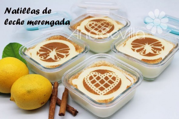 Natillas de leche merengada (Sin huevo)