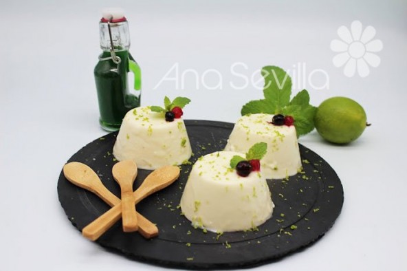 Panna-cotta de mojito