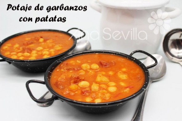 Potaje de garbanzos con patatas