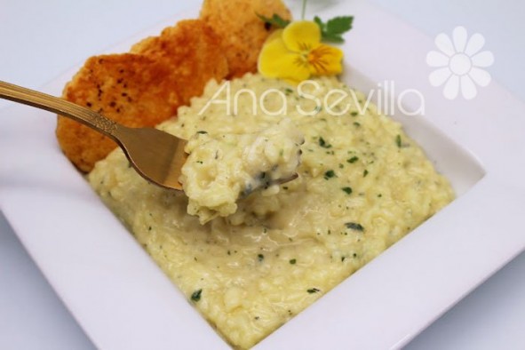 Risotto cuatro quesos