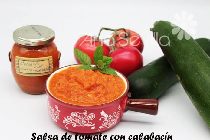 Salsa de tomate con calabacín