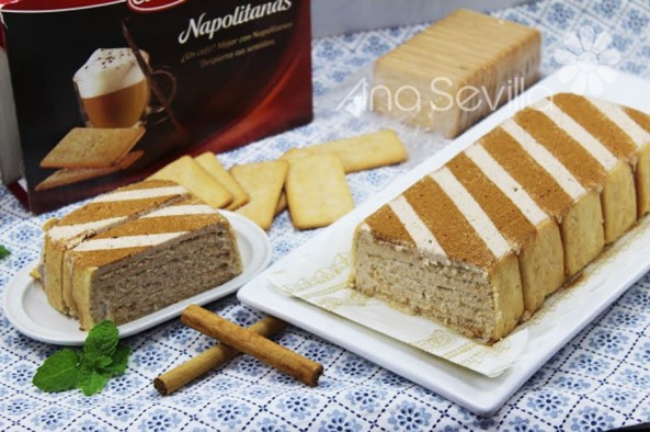 Tarta de galletas de canela