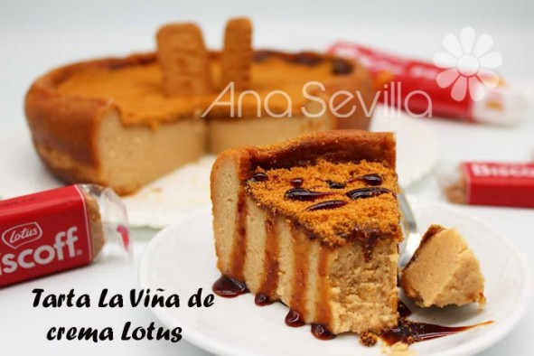 Tarta La Viña de crema Lotus