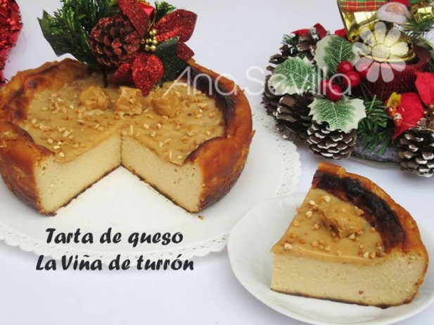 Tarta La Viña de turrón