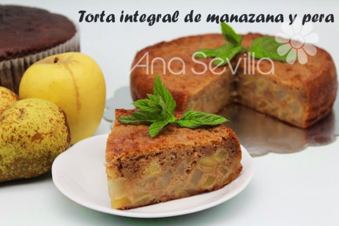 Torta integral de manzana y pera