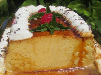 Flan de vainilla a las tres leches