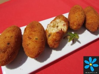 Croquetas de arroz y bacon Thermomix